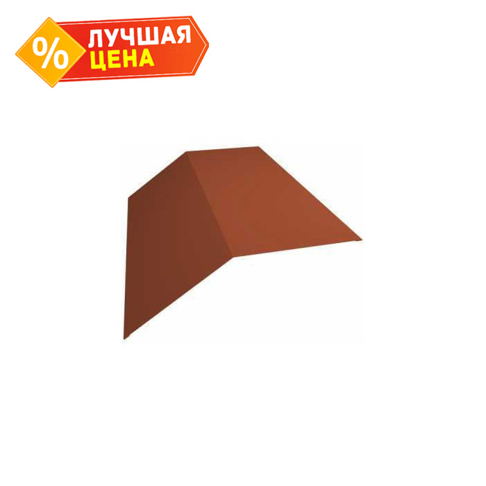 Планка примыкание в штробу 60 0,45 Drap RAL 8004 терракота