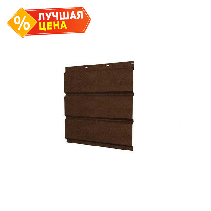 Софит металлический без перфорации 0,45 Print Elite с пленкой Antique Wood