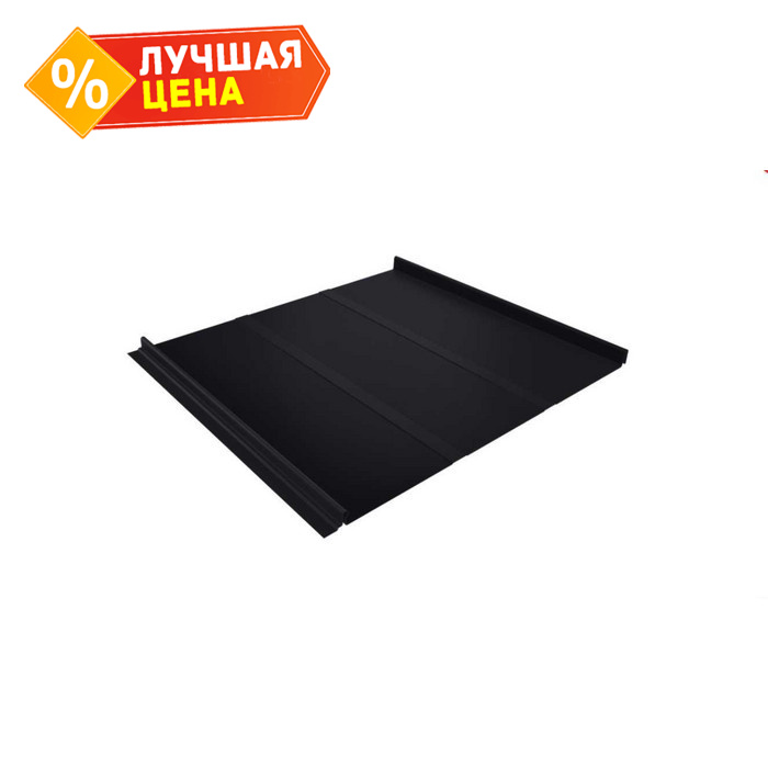 Фальцевая кровля Кликфальц Grand Line 0,5 Satin Matt RAL 9005 Черный