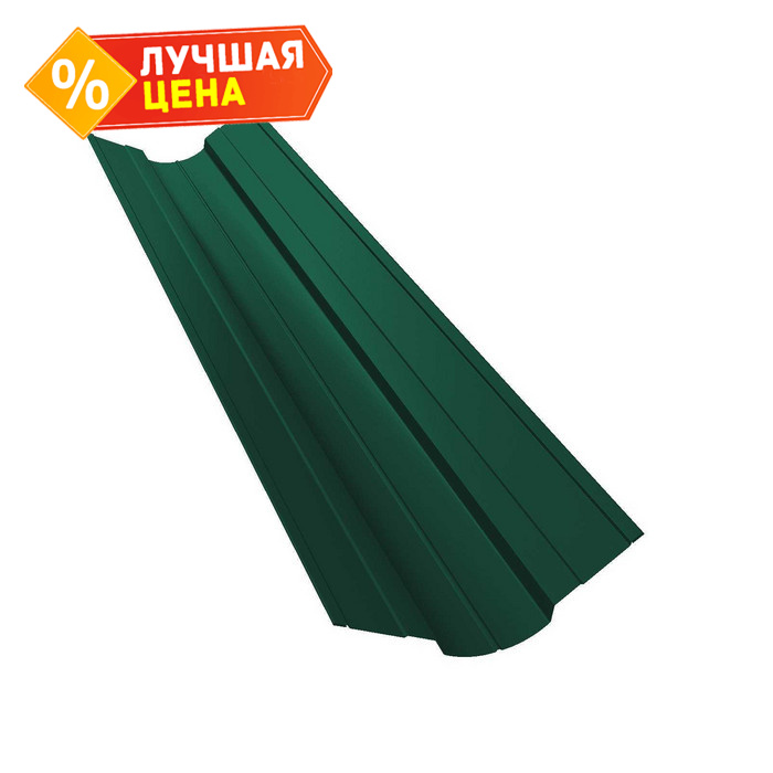 Планка ендовы верхней фигурной 70x70 0,5 Satin Мatt RAL 6005 зеленый мох