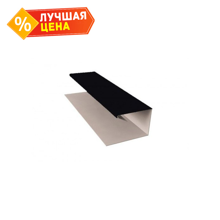 J-Профиль 12мм 0,45 Drap ST RAL 9005 черный