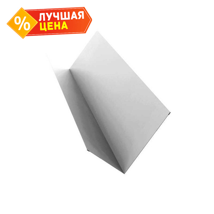 Планка примыкания 90х140 0,5 Satin с пленкой RAL 9003 сигнальный белый