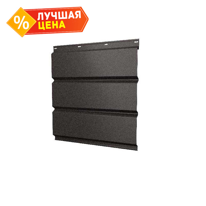 Софит металлический без перфорации 0,5 Satin с пленкой RR 32 темно-коричневый