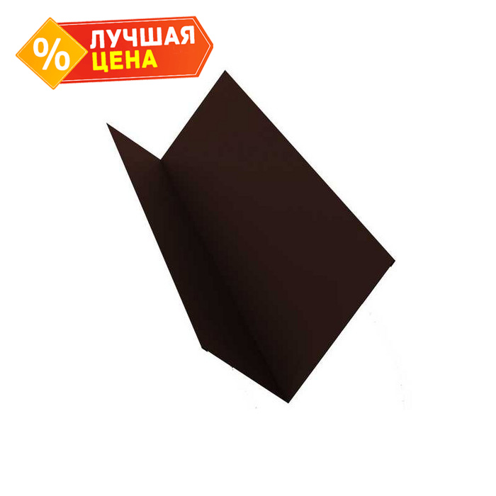 Планка примыкания 90х140 0,5 Velur RAL 8017 шоколад