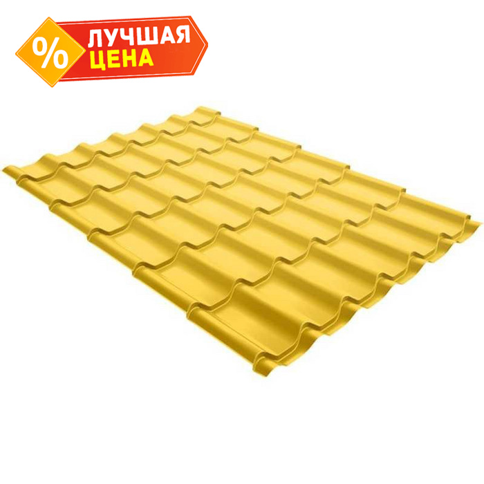 Металлочерепица Grand Line Classic (Классик) 0,45 Полиэстер RAL 1018 Цинково-желтый