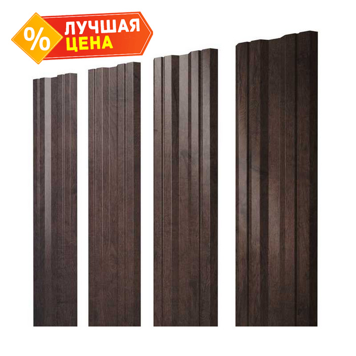 Штакетник Twin 0,4 Print Premium Antique Wood