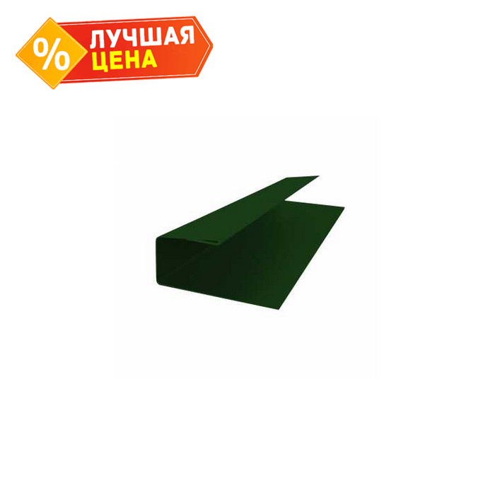 J-Профиль 18мм 0,5 Satin с пленкой RAL 6005 зеленый мох