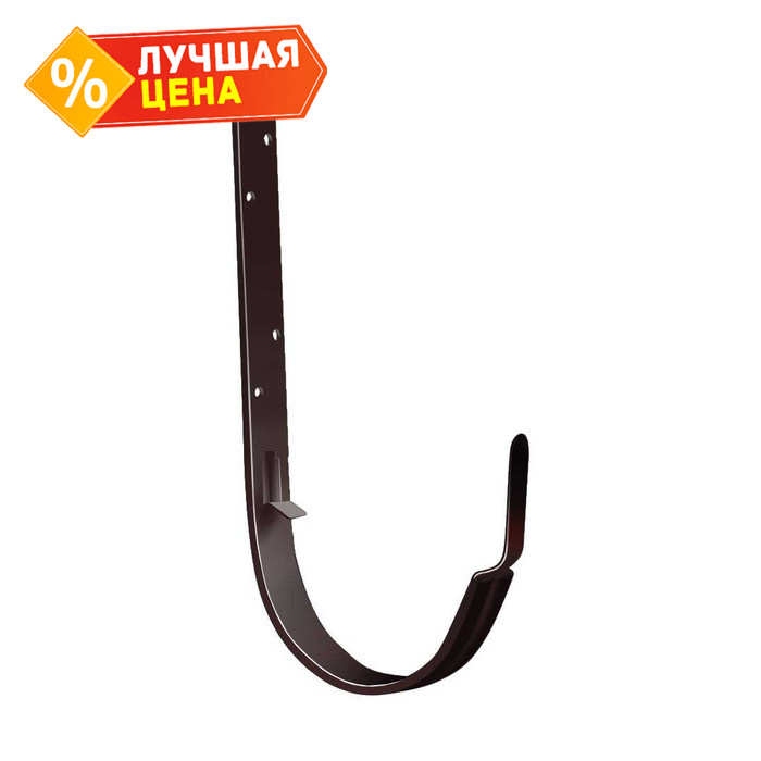 Крюк длинный Optima 125мм RAL 8017 шоколад