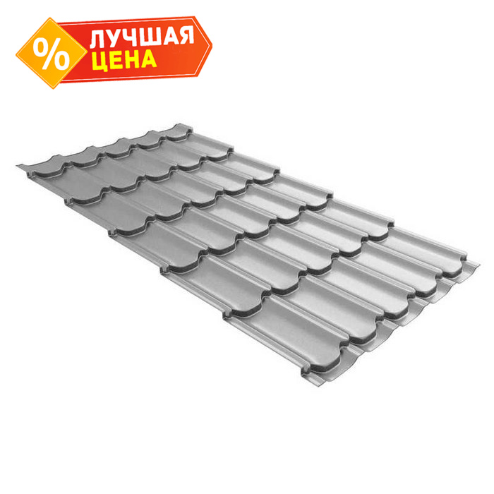 Металлочерепица Grand Line Kvinta plus (Квинта Плюс) 0,45 Drap RAL 7004 Сигнальный серый
