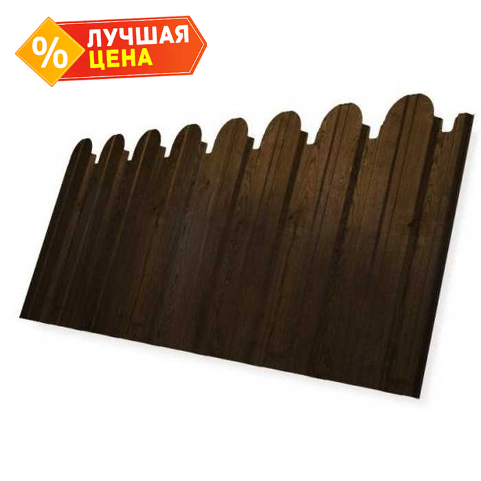 Профлист Grand Line фигурный C10A Print Premium 0.4 мм Antique Wood