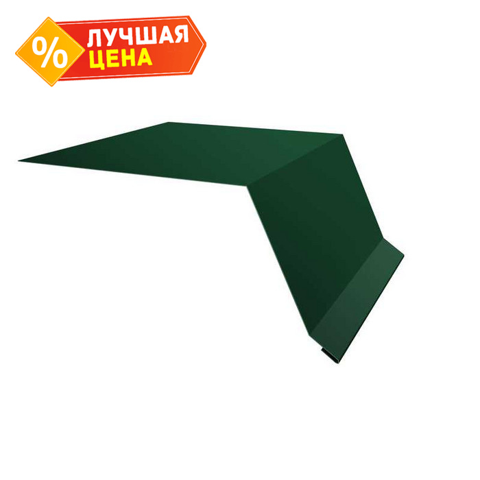 Планка капельник 100х55 0,5 Satin с пленкой RAL 6005 зеленый мох