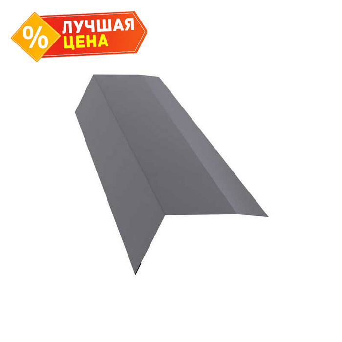 Планка карнизная 100х65 0,5 Satin с пленкой RAL 7004 сигнальный серый