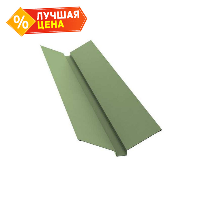 Планка ендовы верхней 115х30х115 0,45 PE с пленкой RAL 6019