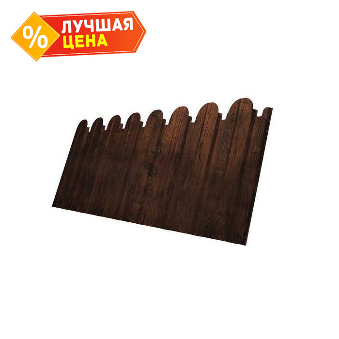 Профлист Grand Line фигурный C10A Print Elite 0.45 мм Cherry Wood