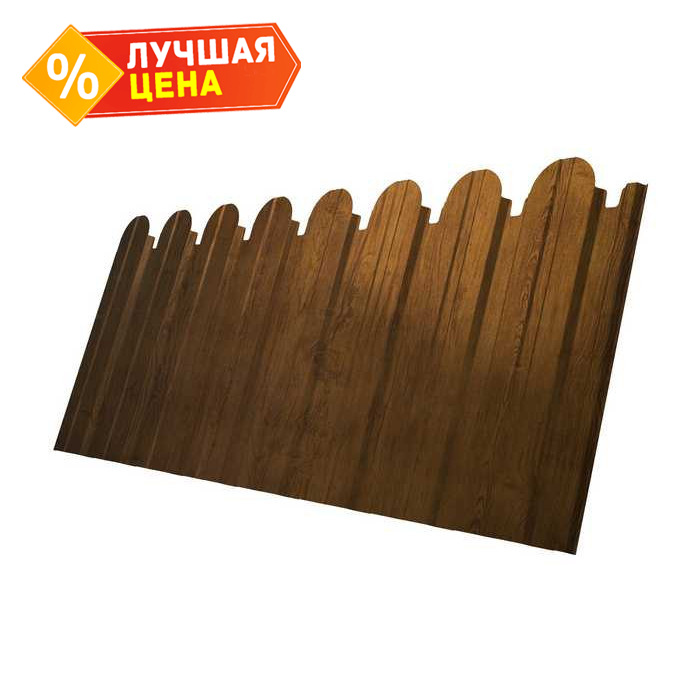 Профлист Grand Line фигурный C10A Print-double Elite 0.45 мм Golden Wood