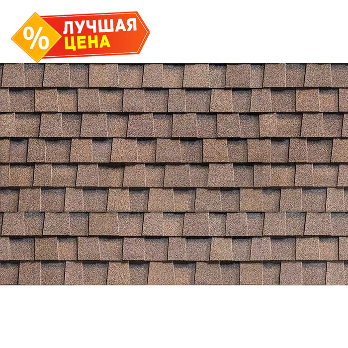 Многослойная черепица Технониколь Шинглас Ранчо Коричневый