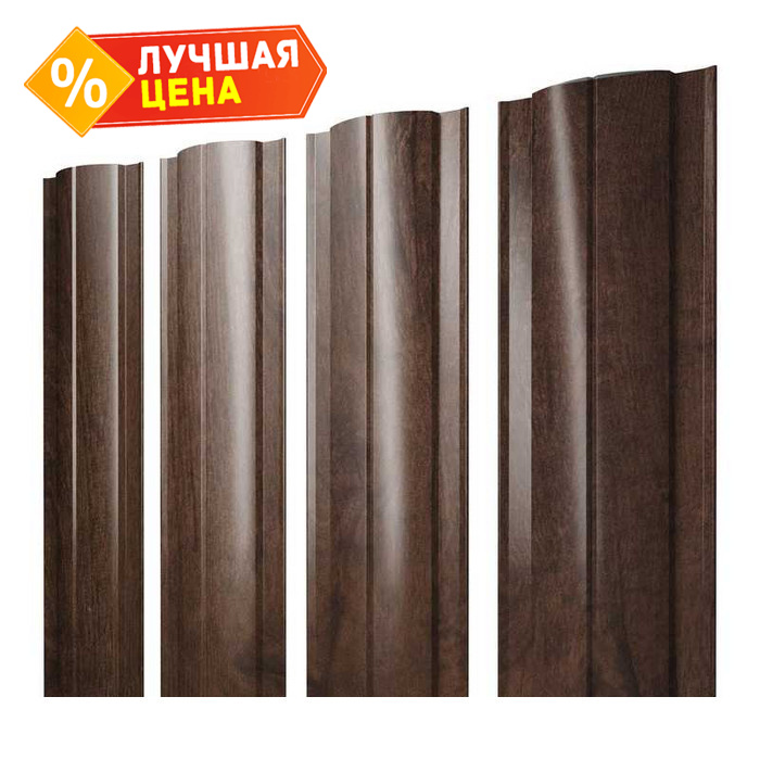 Штакетник Круглый Grand Line 0,4 Print Premium Antique Wood Antique Wood