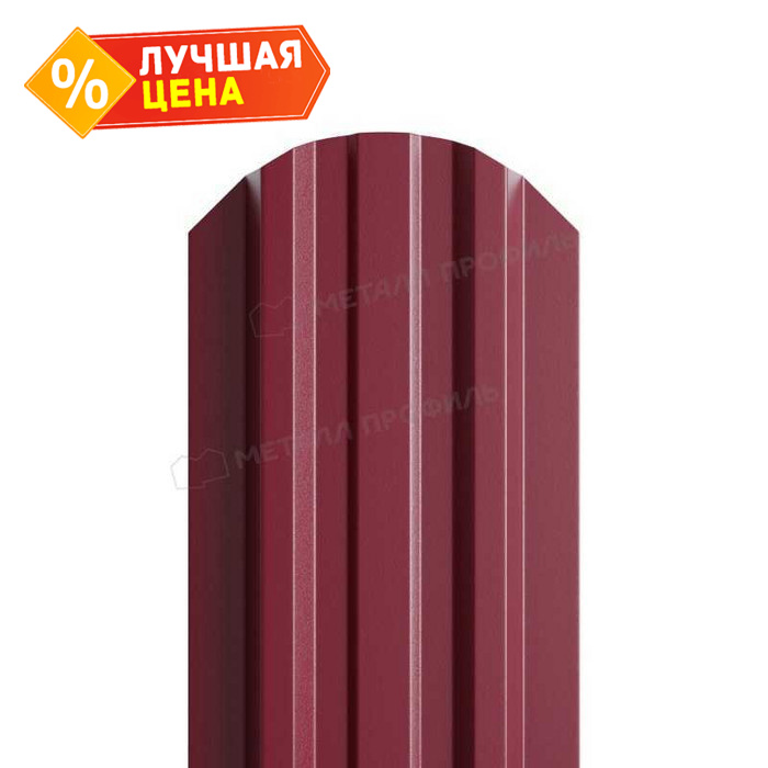 Штакетник Металл Профиль LАNE-O 0,5 PURMAN® RAL3005 Красное вино