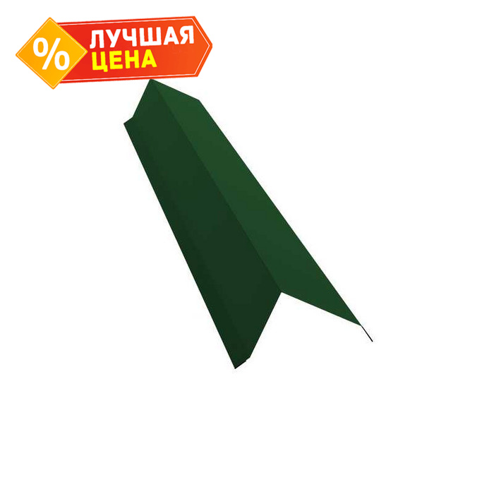 Планка торцевая 80х100 0,5 Velur RAL 6005 зеленый мох