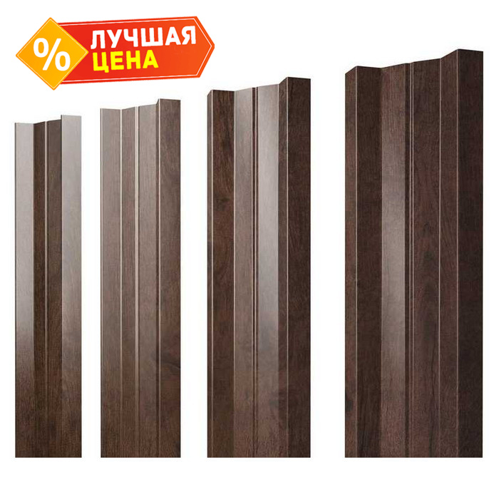 Штакетник М-образный А Grand Line 0,45 Print Elite Antique Wood Antique Wood