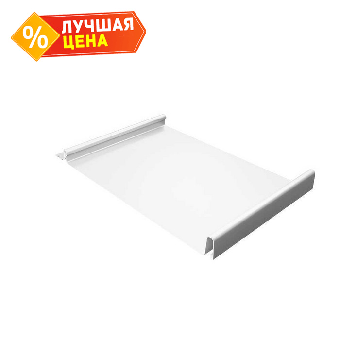 Фальцевая кровля Кликфальц Grand Line 0,45 Drap RAL 9003 Сигнальный Белый