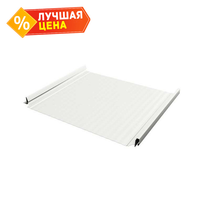 Фальцевая кровля Кликфальц Pro Gofr Grand Line 0,5 Satin RAL 9003 Сигнальный Белый