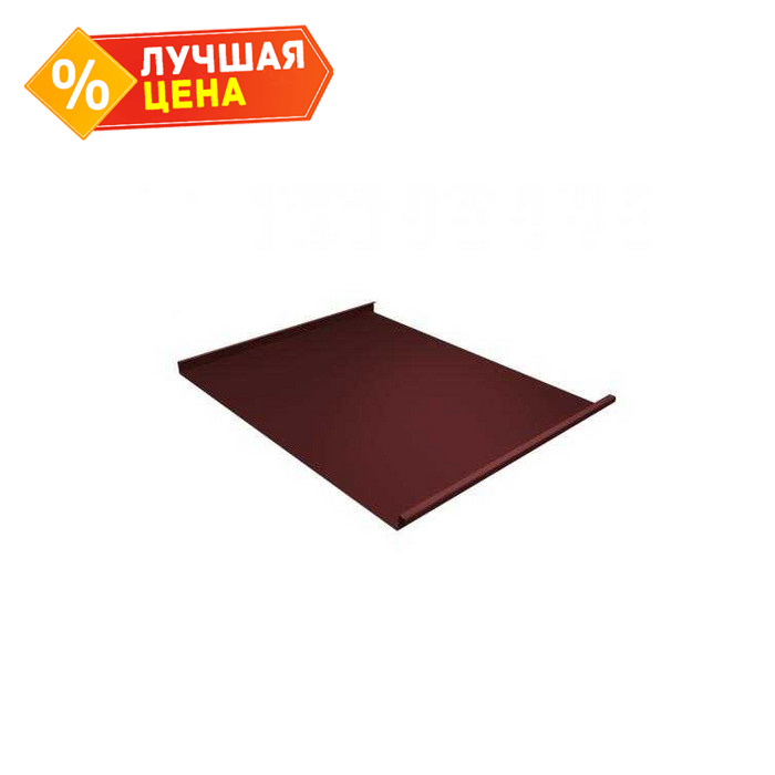 Фальцевая кровля Фальц двойной стоячий Grand Line 0,5 GreenCoat Pural BT RR 29 Красный