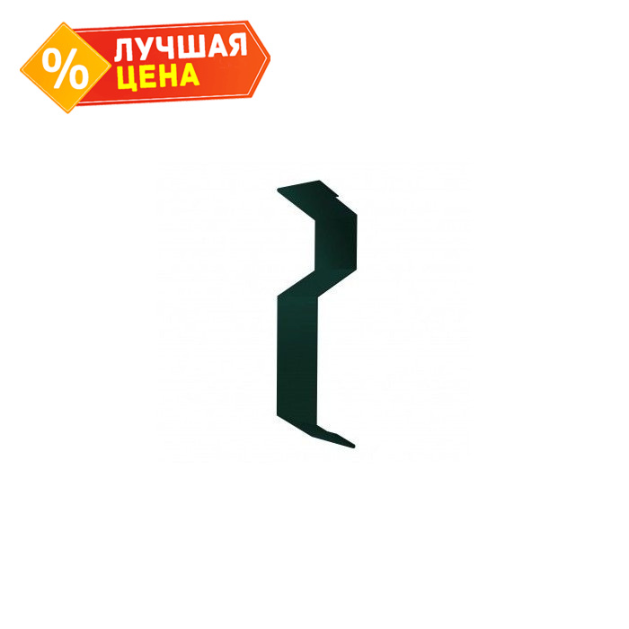 Планка примыкания внакладку 25х17х35х17 0,5 Velur RAL 6020 хромовая зелень