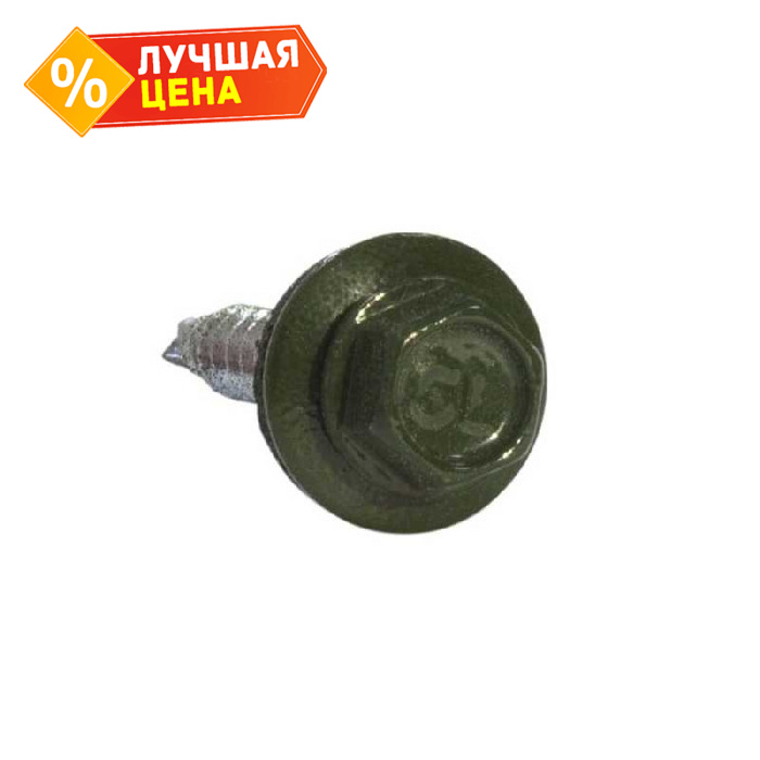 Саморез по металлу Daxmer 5,5х25 RAL 6020 (250) сверло №3