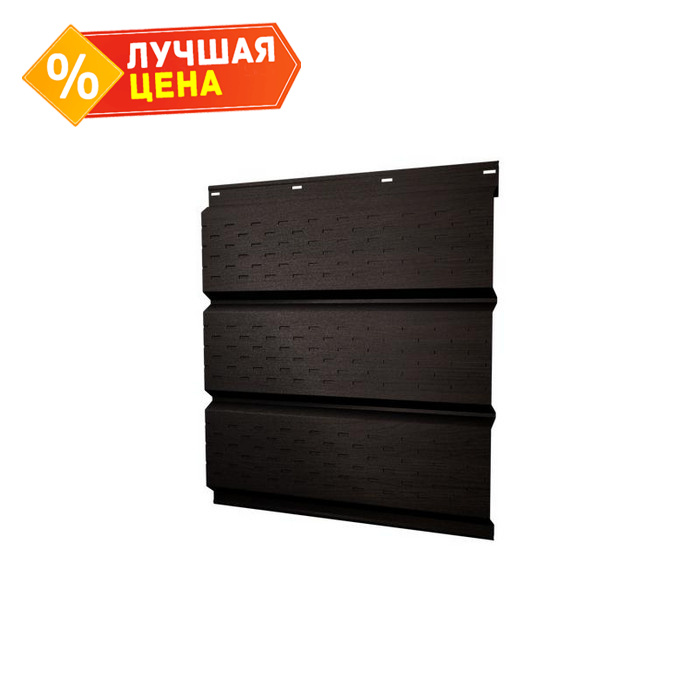 Софит металлический полная перфорация 0,45 Print Elite с пленкой Coffee Wood