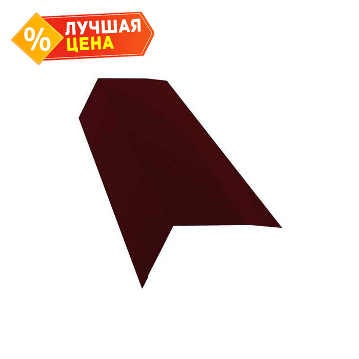 Планка карнизная 100х65 0,45 Drap RAL 3005 красное вино