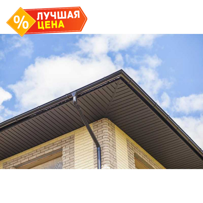 Софит металлический центральная перфорация 0,5 Satin Мatt RAL9005 черный