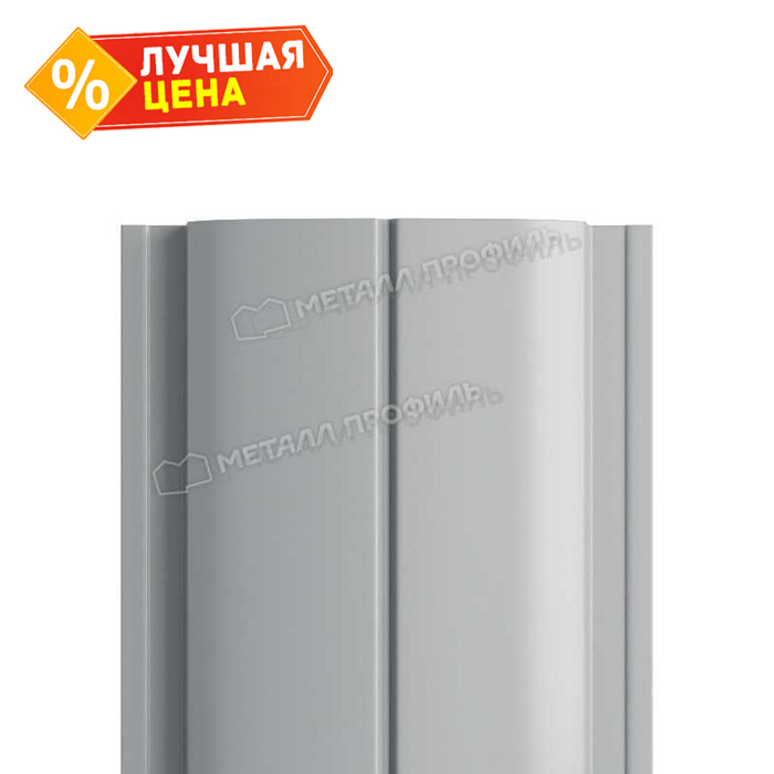 Штакетник Металл Профиль ELLIPSE-T 0,5 NormanMP RAL7004 Серый