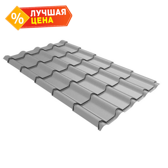 Металлочерепица Grand Line Kamea (Камея) 0,5 Satin RAL 7004 Сигнальный серый