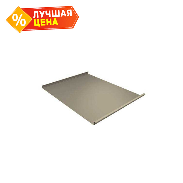 Фальцевая кровля Фальц двойной стоячий Grand Line 0,5 Satin RAL 1015 Светлая Слоновая Кость