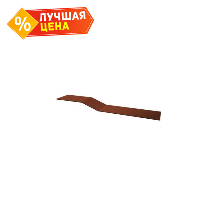 Планка крепежная фальц Grand Line 0,5 Satin Мatt RAL 8004 терракота