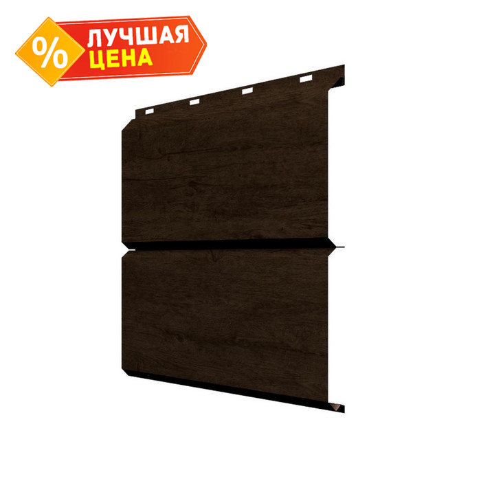 Софит ЭкоБрус без перфорации 0,345 Grand Line 0,45 Print Premium с пленкой Antique Wood