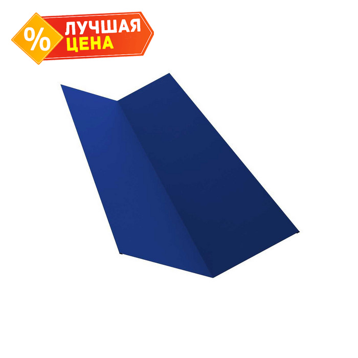 Планка ендовы верхней 145х145 0,5 Satin RAL 8004 терракота