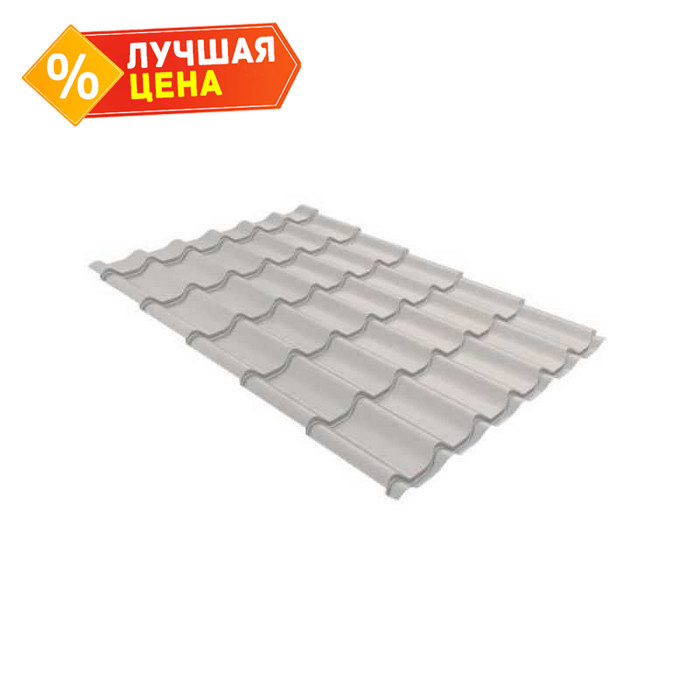 Металлочерепица Grand Line Монтеррей 0,5 GreenCoat Pural Matt RR 21 Серое окно