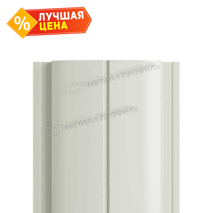 Штакетник Металл Профиль ELLIPSE-T 0,45 Полиэстер RAL9003 Белый