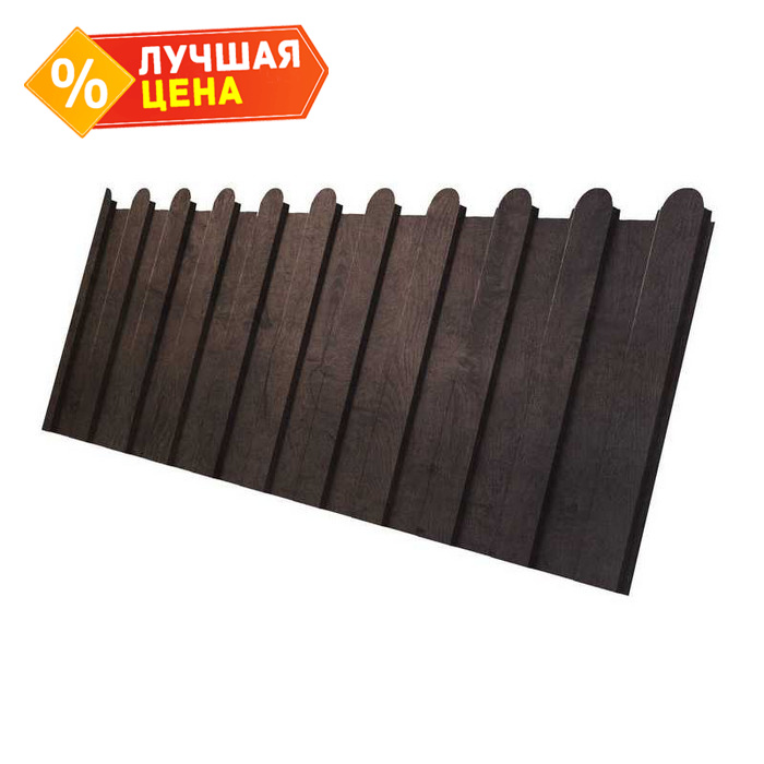 Профлист Grand Line фигурный C8A Print Premium 0.45 мм Antique Wood