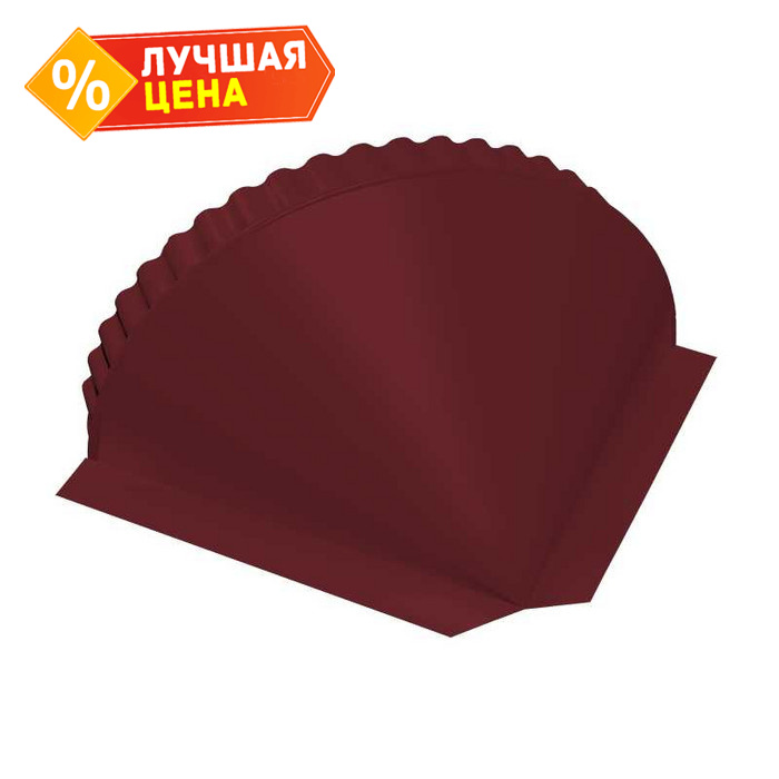 Заглушка конусная Velur RAL 3005 красное вино