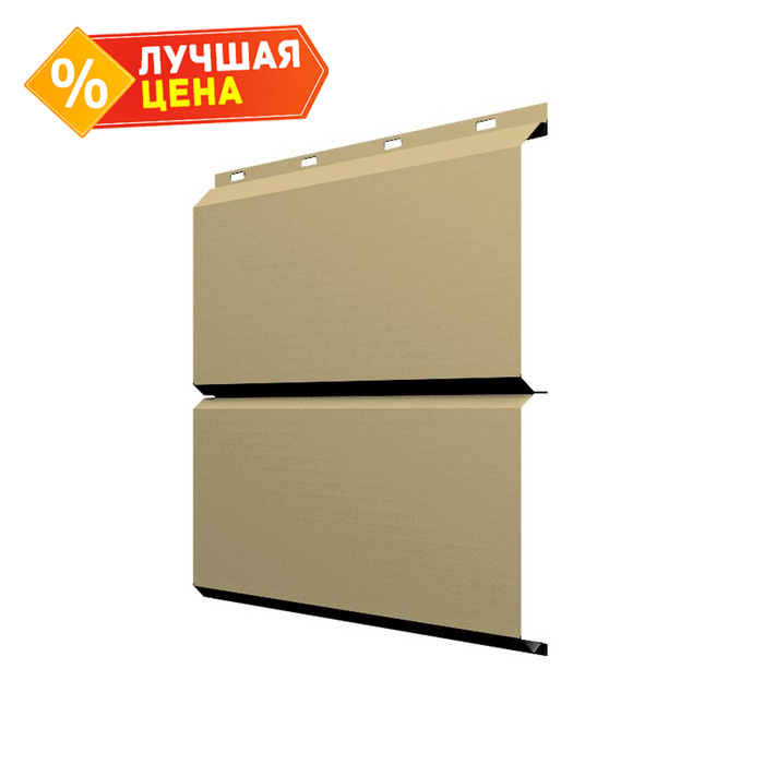 Софит ЭкоБрус без перфорации 0,345 Grand Line 0,45 PE RAL1014 слоновая кость