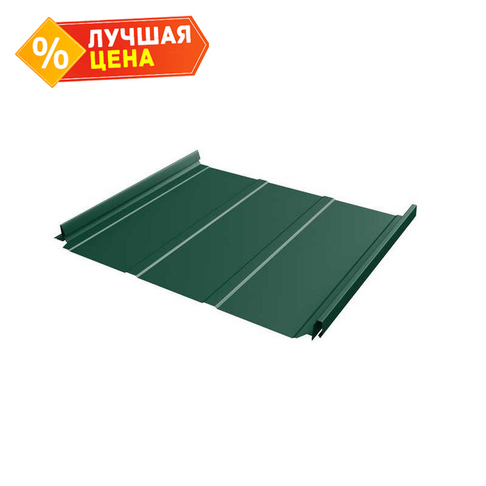 Фальцевая кровля Кликфальц Pro Line Grand Line 0,5 Velur RAL 6005 Зеленый Мох