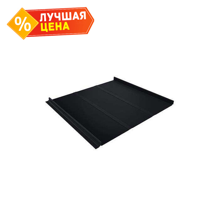 Фальцевая кровля Кликфальц Grand Line 0,5 GreenCoat Pural BT, matt RR 33 Черный