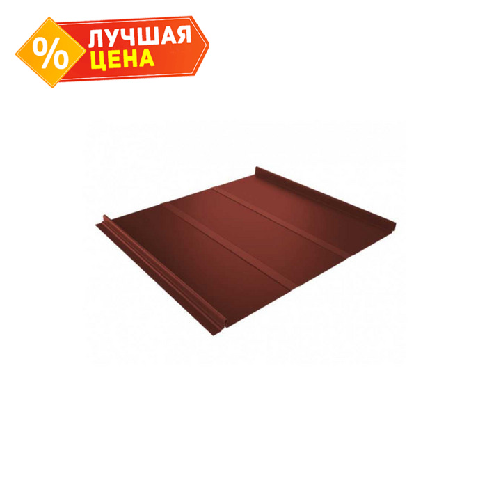 Фальцевая кровля Кликфальц Grand Line 0,5 Satin Matt RAL 8004 Терракота