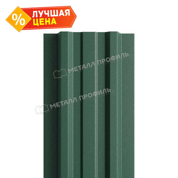 Штакетник Металл Профиль LАNE-T 0,45 VikingMP® RAL6005 Зеленый мох