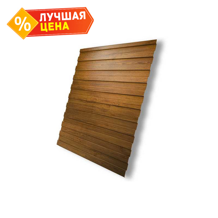 Профлист Grand Line C8A Print Premium 0.4 мм Golden Wood