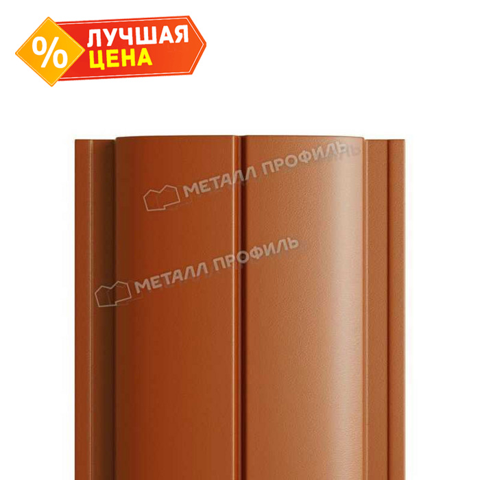 Штакетник Металл Профиль ELLIPSE-T 0,5 PURETAN® RR 750 Терракотовый