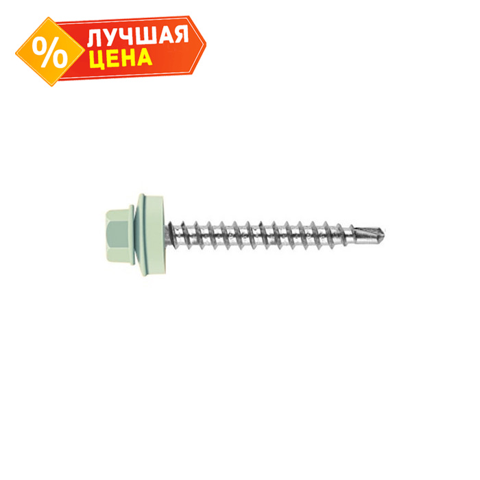 Саморез кровельный Daxmer 4,8х50 RAL 7005 (150) сверло №1